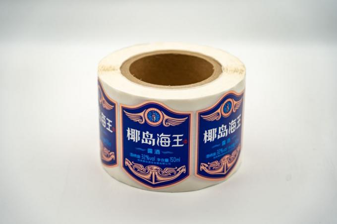 ตราสติ๊กเกอร์กันน้ําแบบกําจัดได้ สําหรับขวด 4