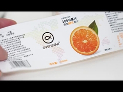 ป้ายกระป๋องไวน์ ป้ายสับฝนสําหรับบรรจุภัณฑ์กันน้ําที่มีม้วนกลมที่กําหนดเอง