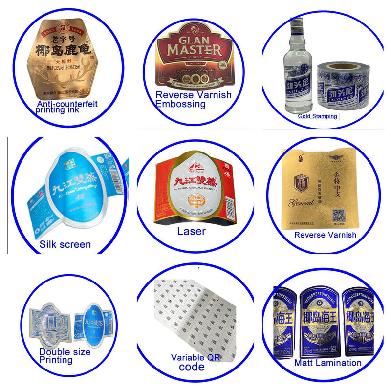 สติ๊กเกอร์สติ๊กเกอร์ที่กําหนดเอง สําหรับเครื่องดื่ม Packaging Solutionมืออาชีพที่มีวัสดุและการออกแบบที่กําหนดเองสําหรับผู้ซื้อ B2B