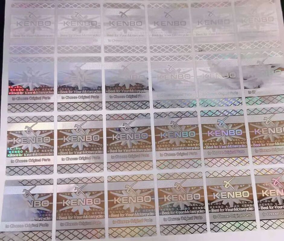 Laser Hologram Silver Label Hologram Laser Sticker Labels Anti Counterfeit Hologram Sticker with Qr Code